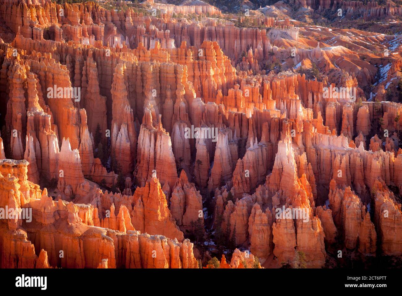 Formations rocheuses - Hoodoos, à Sunset point, parc national de Bryce Canyon, Utah, États-Unis Banque D'Images