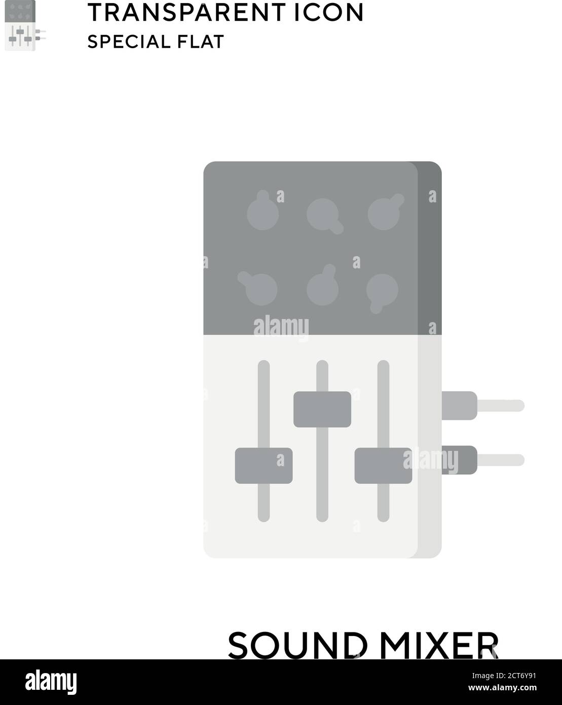 Icône de vecteur de mixage audio. Illustration de style plat. Vecteur EPS 10. Illustration de Vecteur