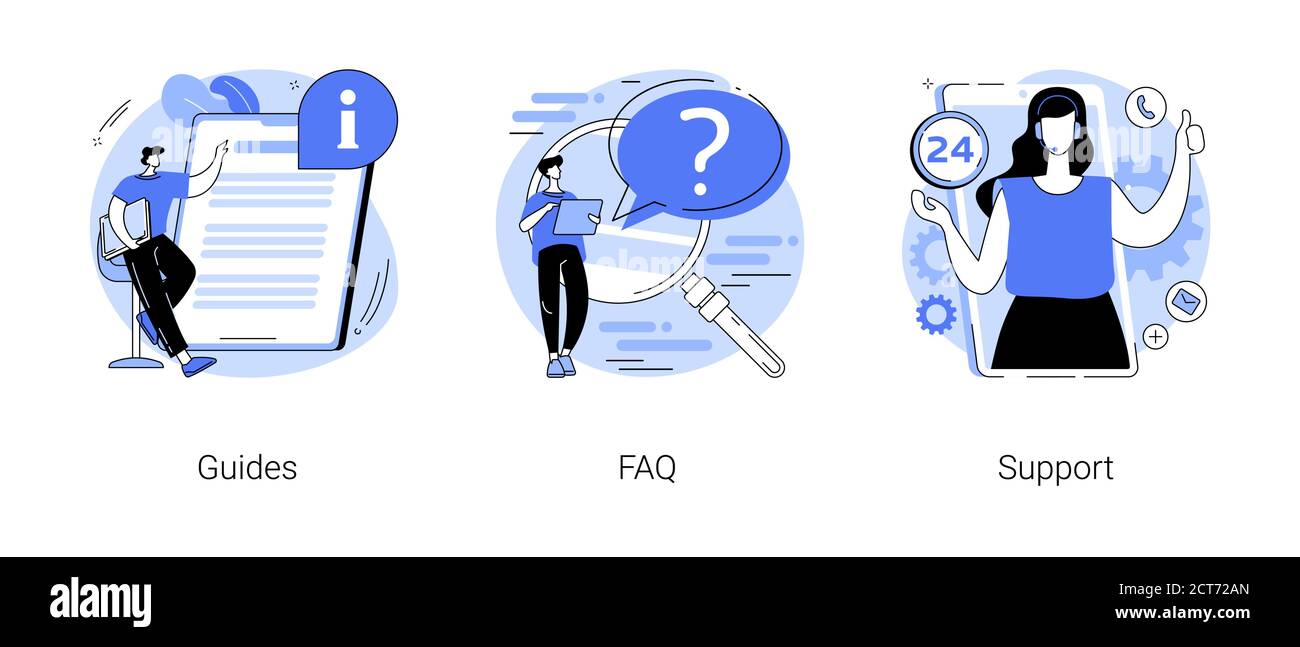 Illustrations vectorielles abstraites de concept de la barre de menus du site Web. Illustration de Vecteur