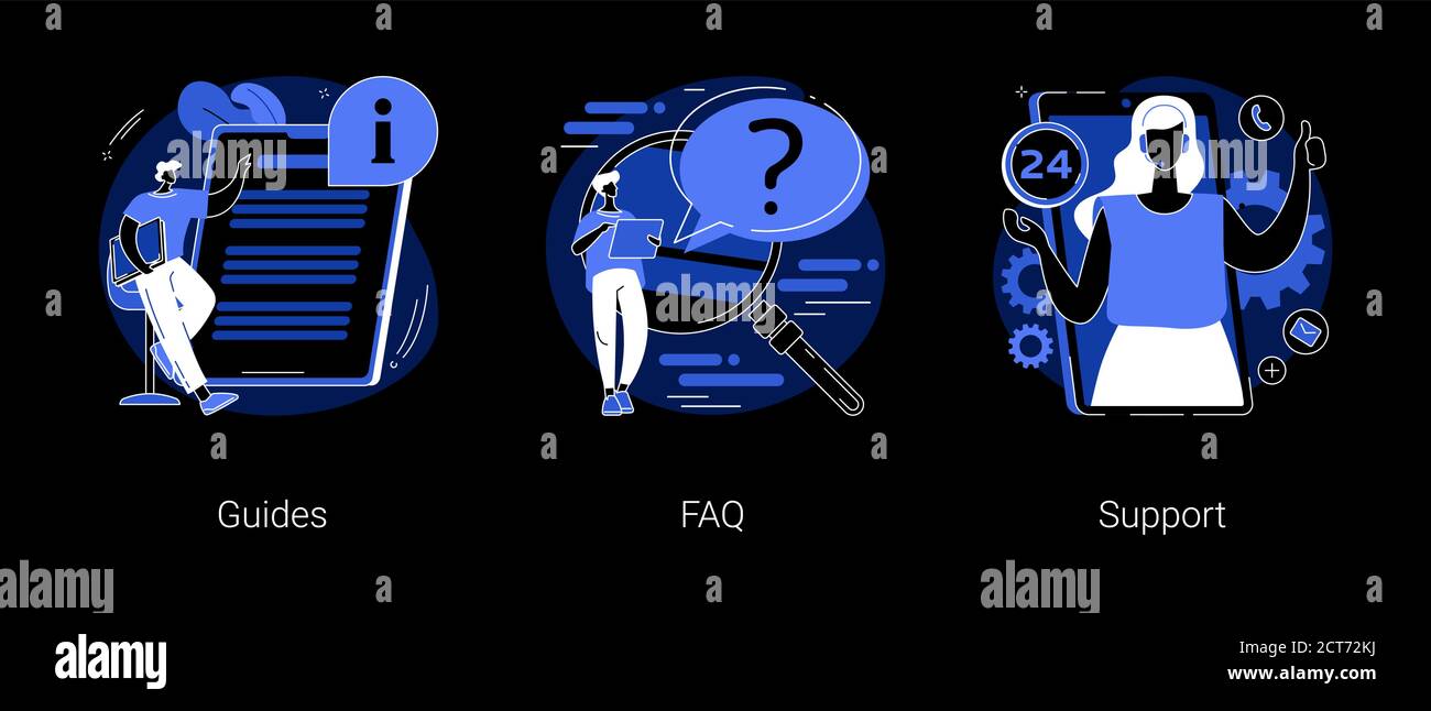 Illustrations vectorielles abstraites de concept de la barre de menus du site Web. Illustration de Vecteur