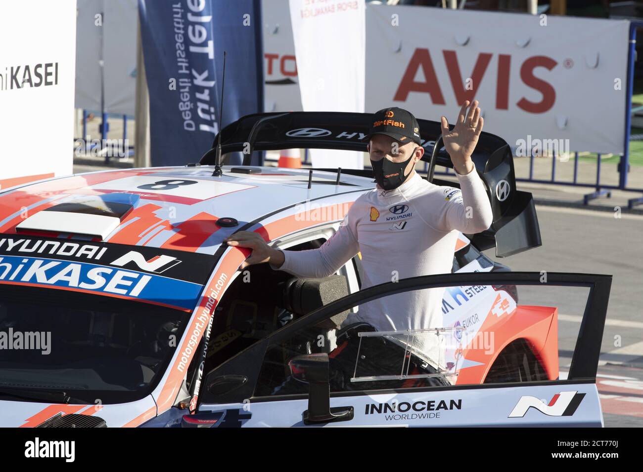 TANAK Ott (est), Hyundai i20 coupé WRC, Hyundai Shell MOBIS WRT, portrait lors du Rallye 2020 de Turquie, 5e tour du Championnat FIA WRC 2020 Banque D'Images