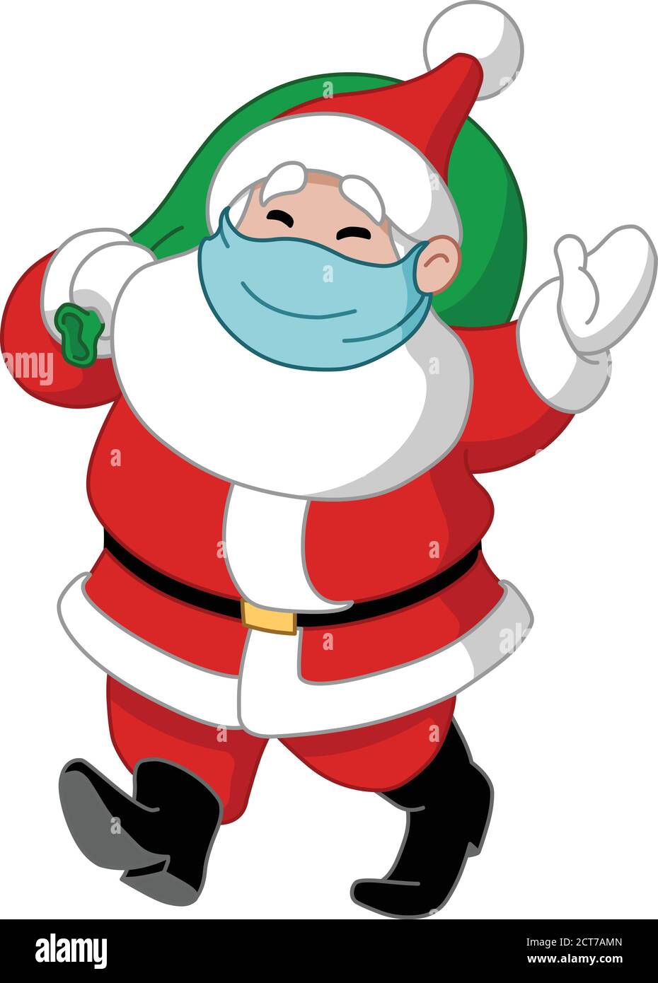 Santa mask Banque d'images vectorielles - Alamy