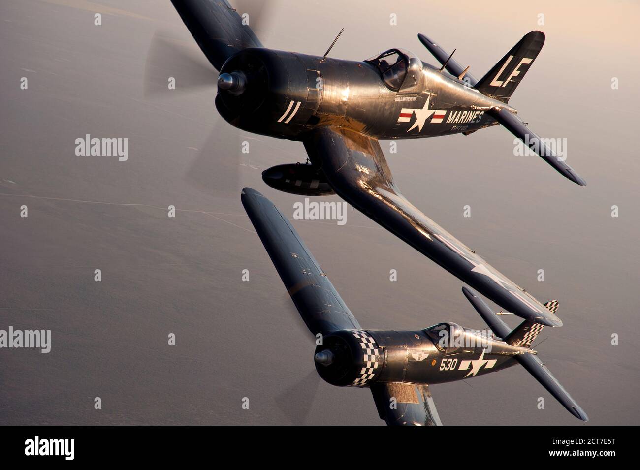 Chance Vought F4U Marine/Marine Corsair deuxième Guerre mondiale avion de chasse Banque D'Images