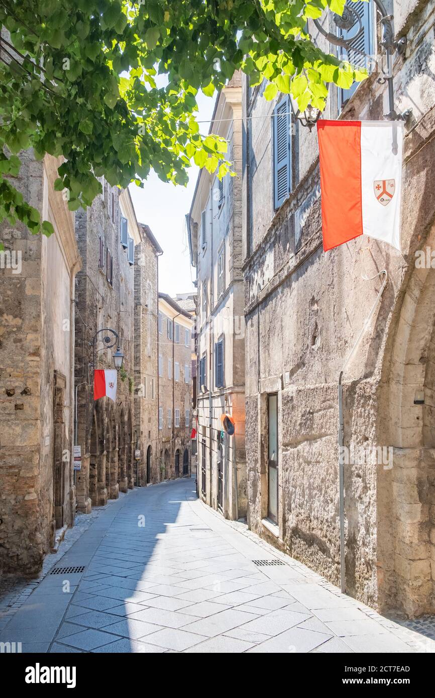 Vue panoramique à Anagni, province de Frosinone, Latium, centre de l'Italie Banque D'Images