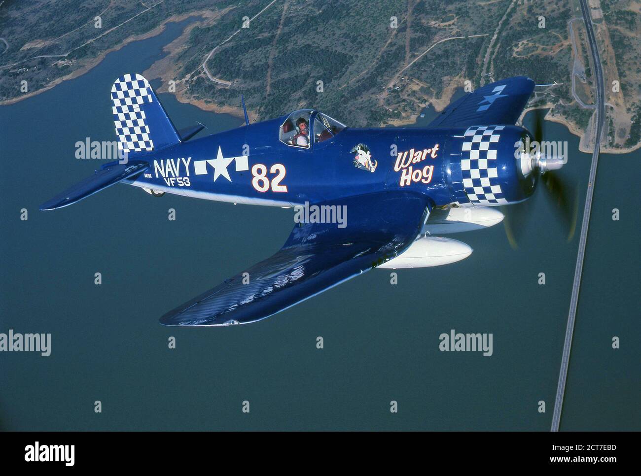 Chance Vought F4U Marine/Marine Corsair deuxième Guerre mondiale avion de chasse Banque D'Images