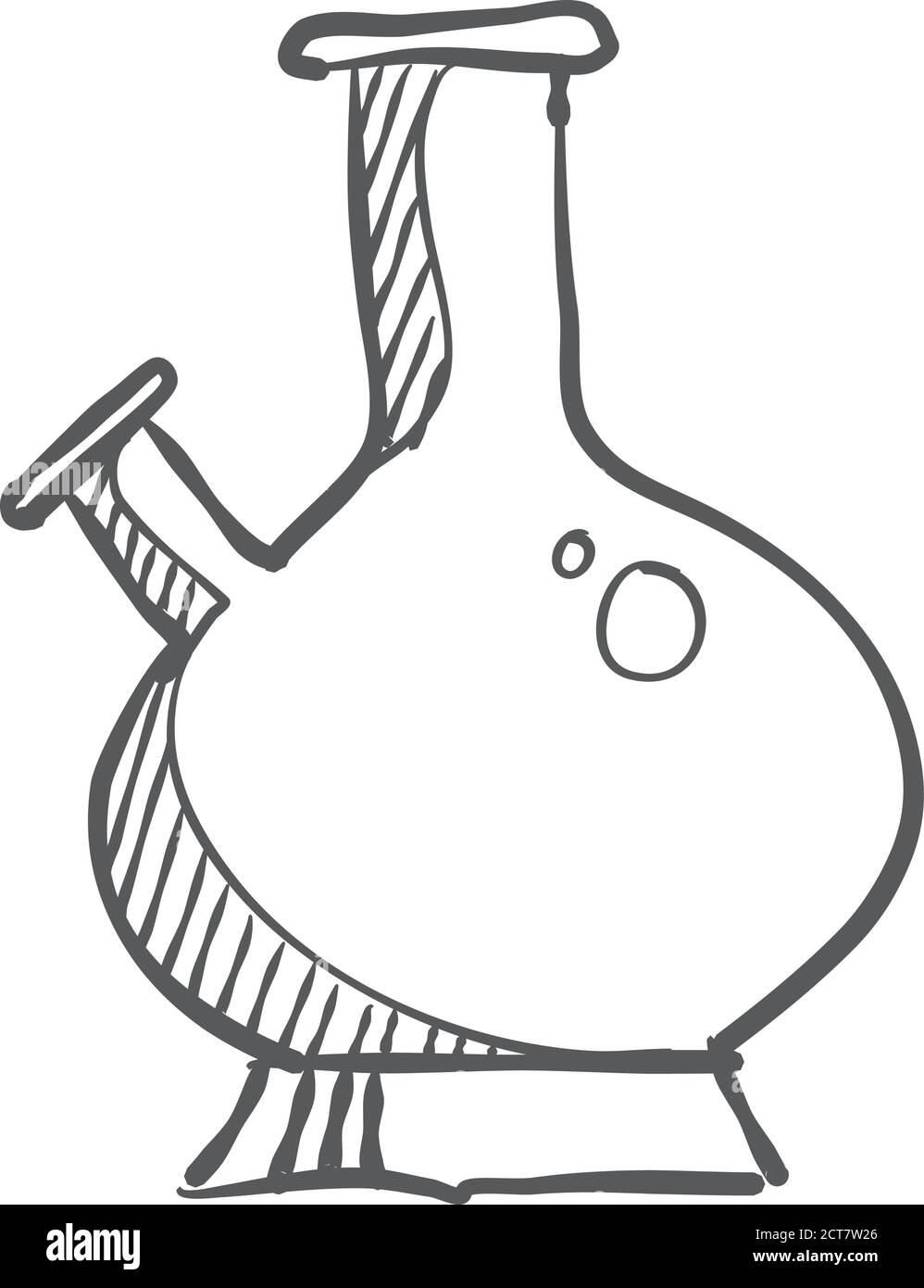 Icône Drug bong en style esquisse. Illustration vectorielle. Illustration de Vecteur