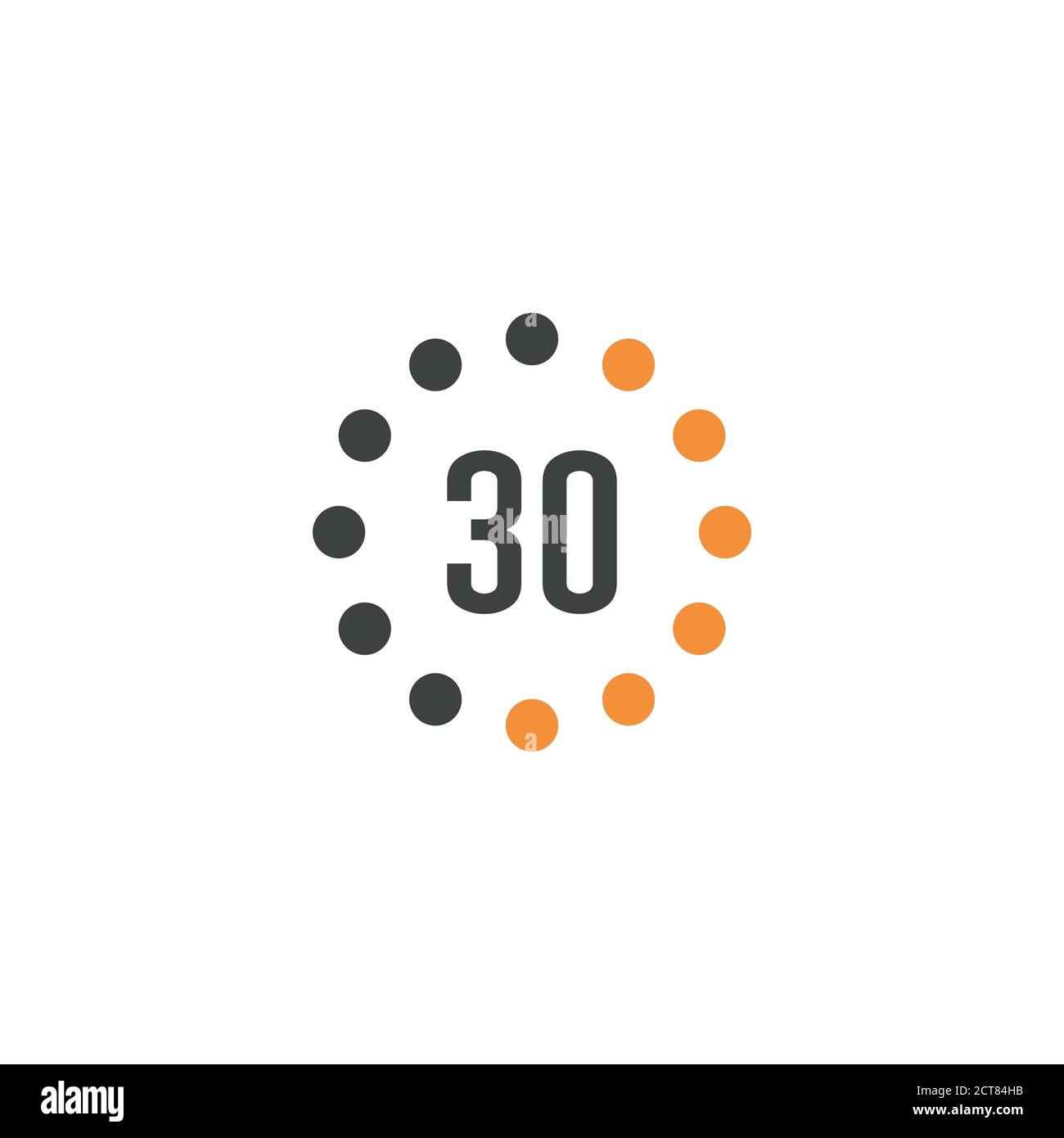 Timer 30 Minutes Vector Illustration Banque D Image Et Photos Alamy