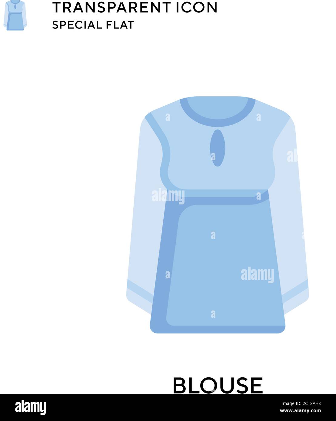 Icône de vecteur de blouse. Illustration de style plat. Vecteur EPS 10. Illustration de Vecteur