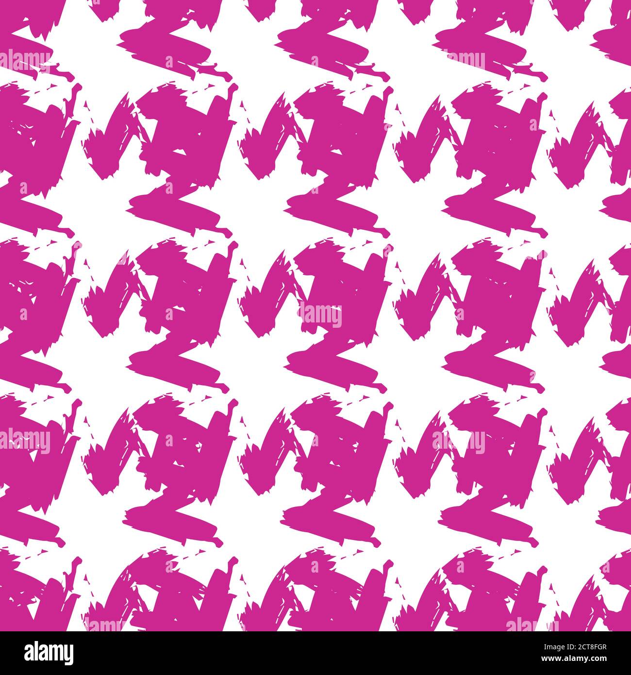 Dessin à la main, arrière-plan. Motif tendance sans couture. Motif sophistiqué et élégant. Coups de pinceau, taches. Textures intéressantes. Rose et blanc Illustration de Vecteur