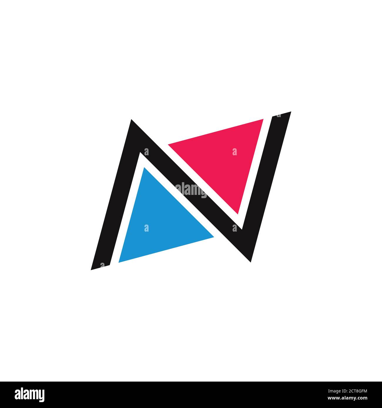 simple géométrique coloré design logo vecteur mode décoration identité de marque Illustration de Vecteur