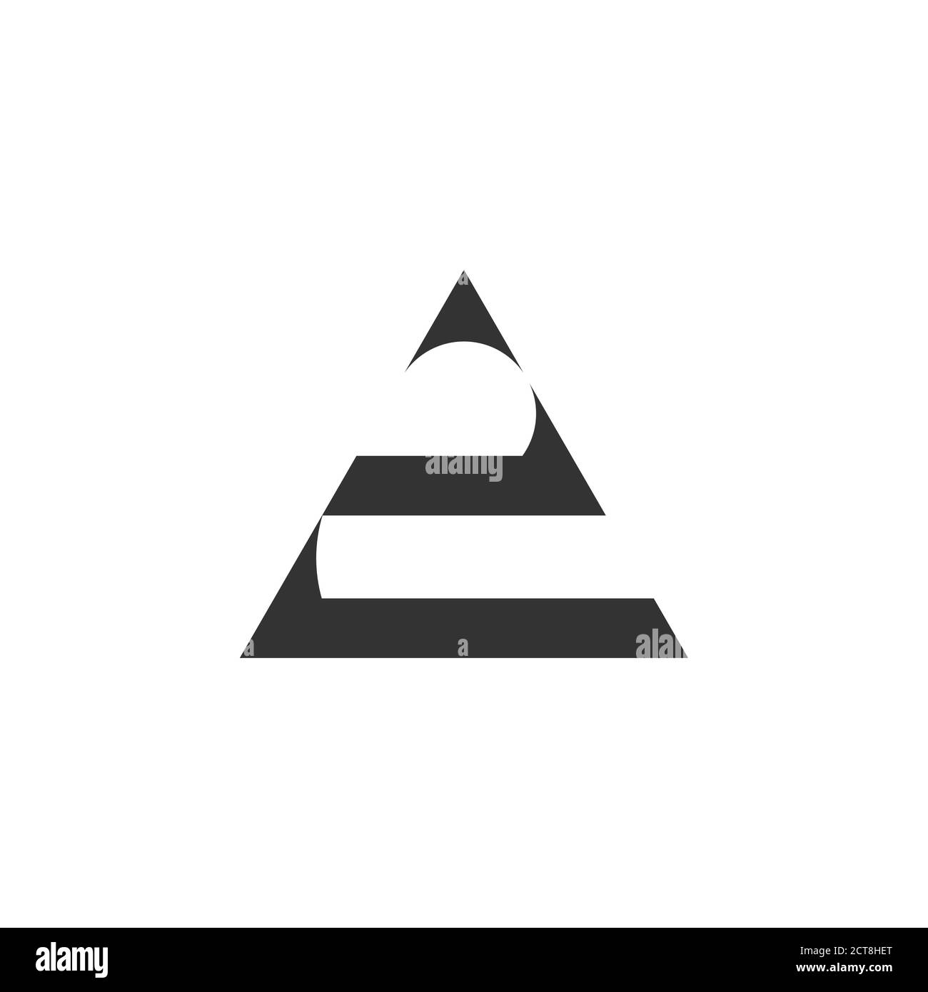 résumé numéro 2 triangle flèche géométrique logo vecteur Illustration de Vecteur