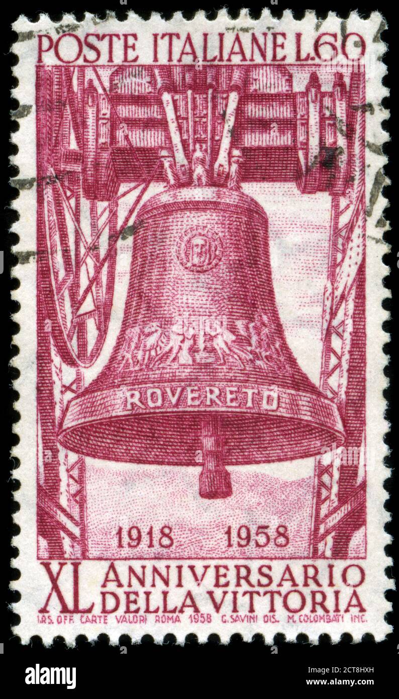 Timbre Poste De L Italie A L Occasion Du 40e Anniversaire De La Victoire Serie De La Premiere Guerre Mondiale Publiee En 1958 Photo Stock Alamy