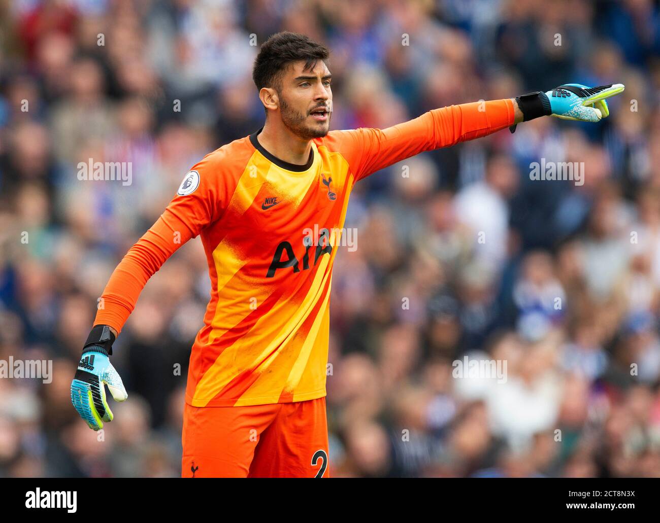 Totttenham Goalkeeper Paulo Gazzaniga Brighton v Tottenham Hotsjenpur Premier League 5/10/2019 photo : Mark pain www.markpain.com Mark@markpain Banque D'Images