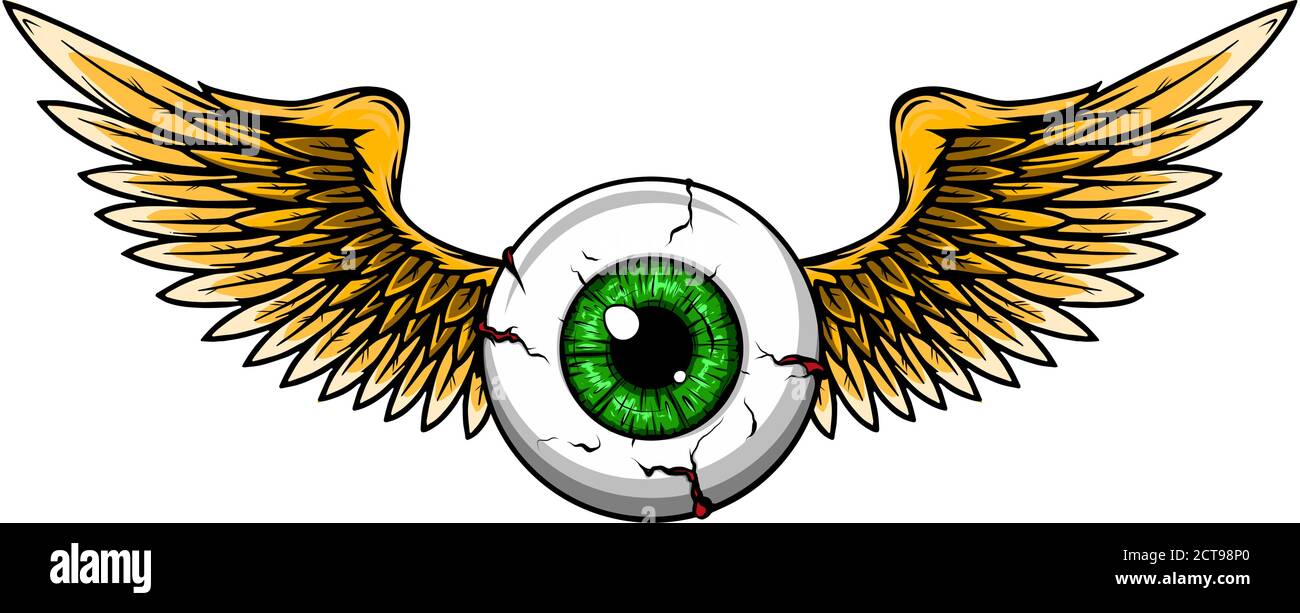 Boule d'oeil créepy , illustration vecteur art de conception Illustration de Vecteur