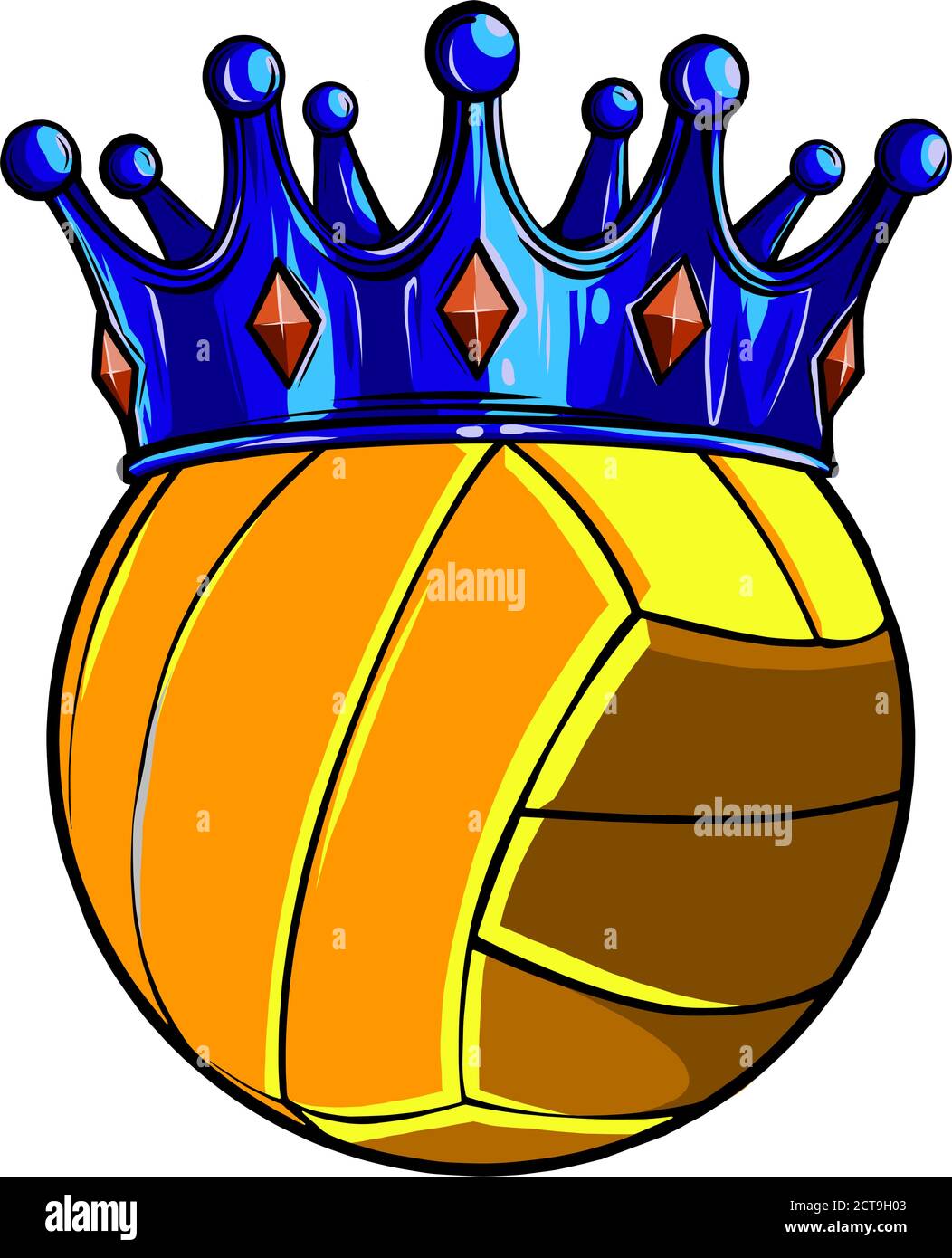 Sport volley-ball ballon illustration vectorielle dessin Illustration de Vecteur