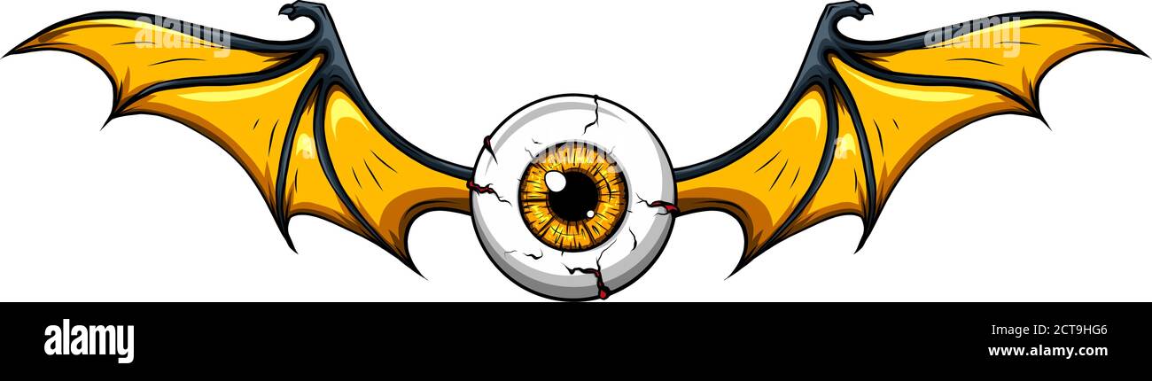 Boule d'oeil créepy , illustration vecteur art de conception Illustration de Vecteur
