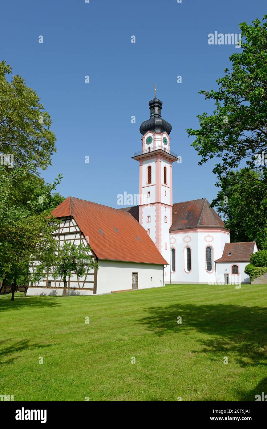 Allemagne, Bade-Wurtemberg, Laupheim, église paroissiale Saint Petrus et Paulus Banque D'Images