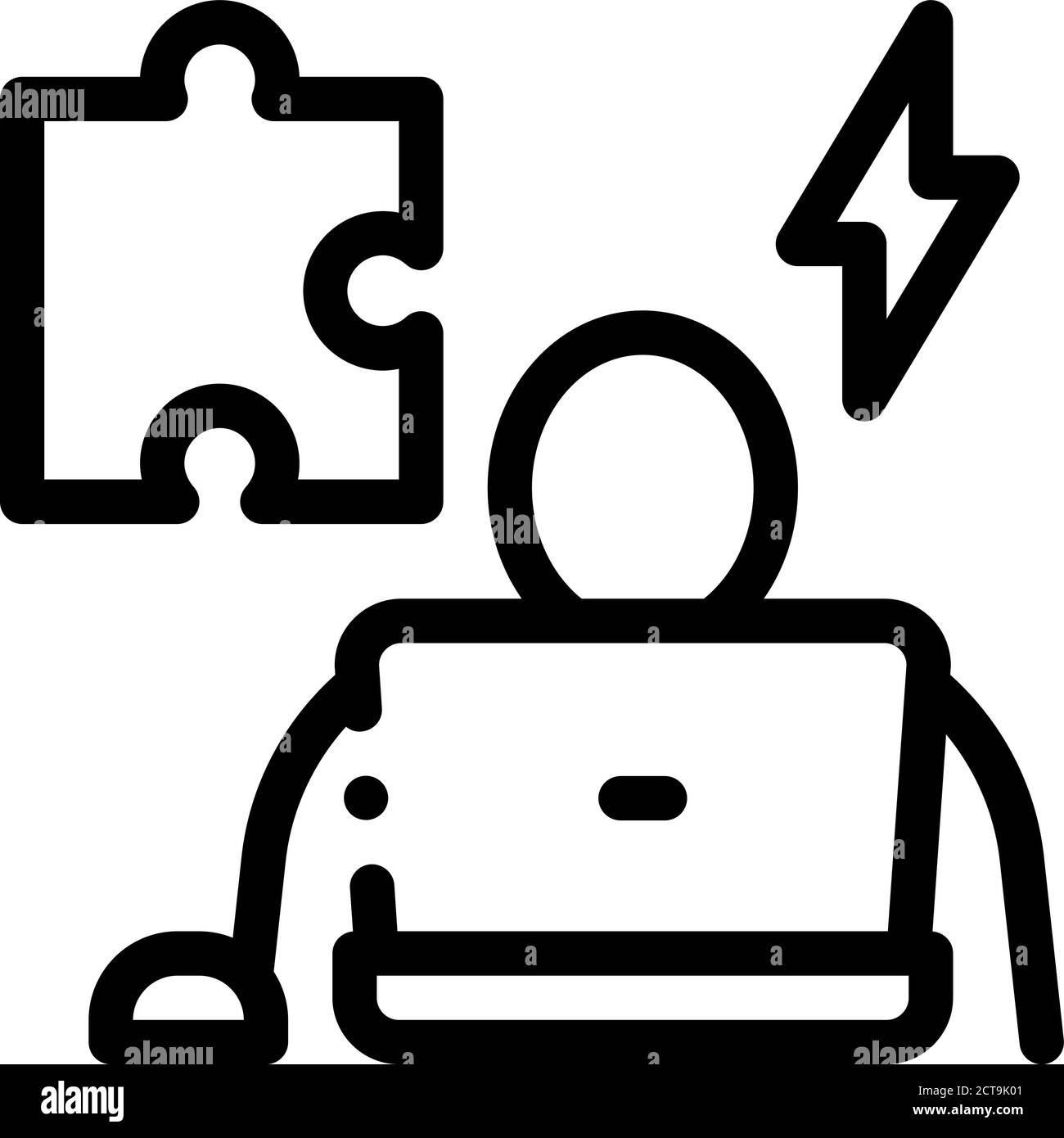 illustration vectorielle de l'icône du logiciel de test humain Illustration de Vecteur