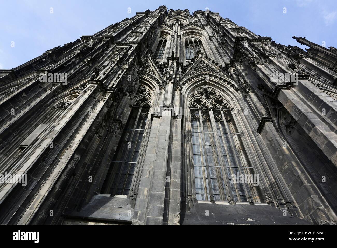 L'Allemagne, l'Amérique du Rine-Westphalia, Cologne, worm vue d'ensemble d'une partie de façade de la cathédrale de Cologne Banque D'Images