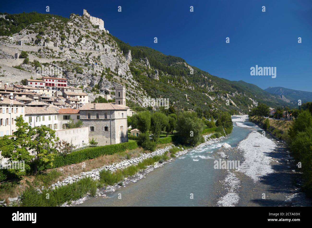 France, Alpes de Haute-Provence, Entrevaux Banque D'Images