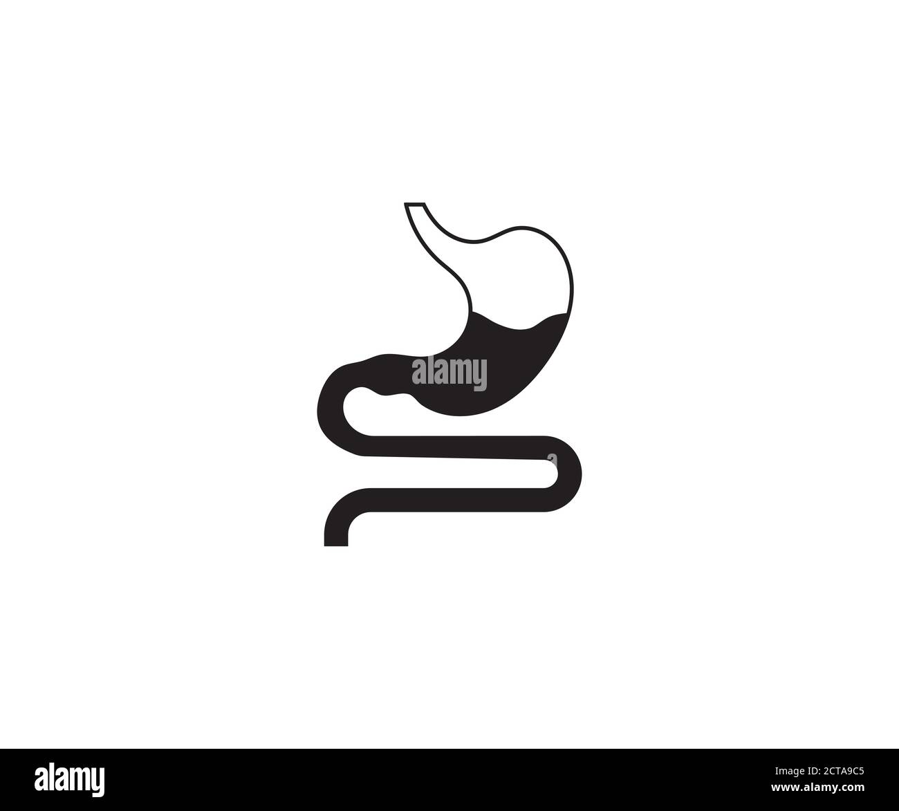 Digestive, organe estomac icône vecteur Illustration de Vecteur