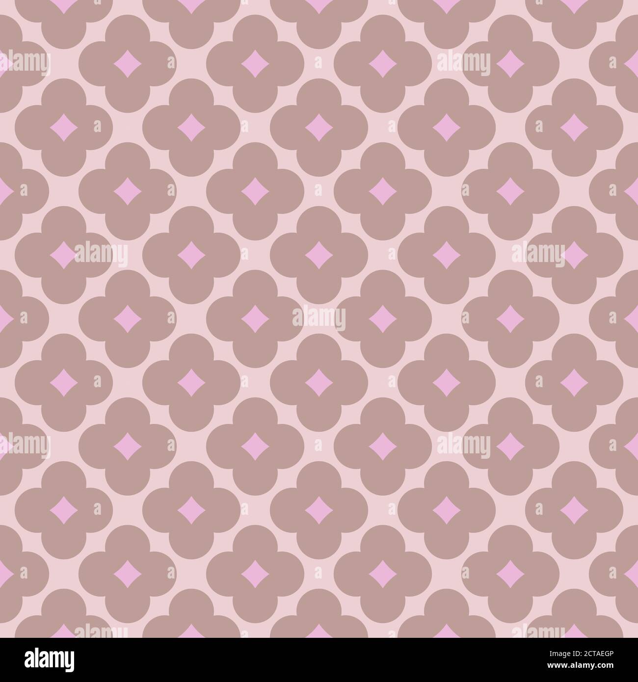 Motif géométrique sans couture, élégant et simple, design classique dans les tons taupe pâle et rose. Illustration vectorielle. Design pour papier peint, textile, tissu, papier d'emballage. Illustration de Vecteur