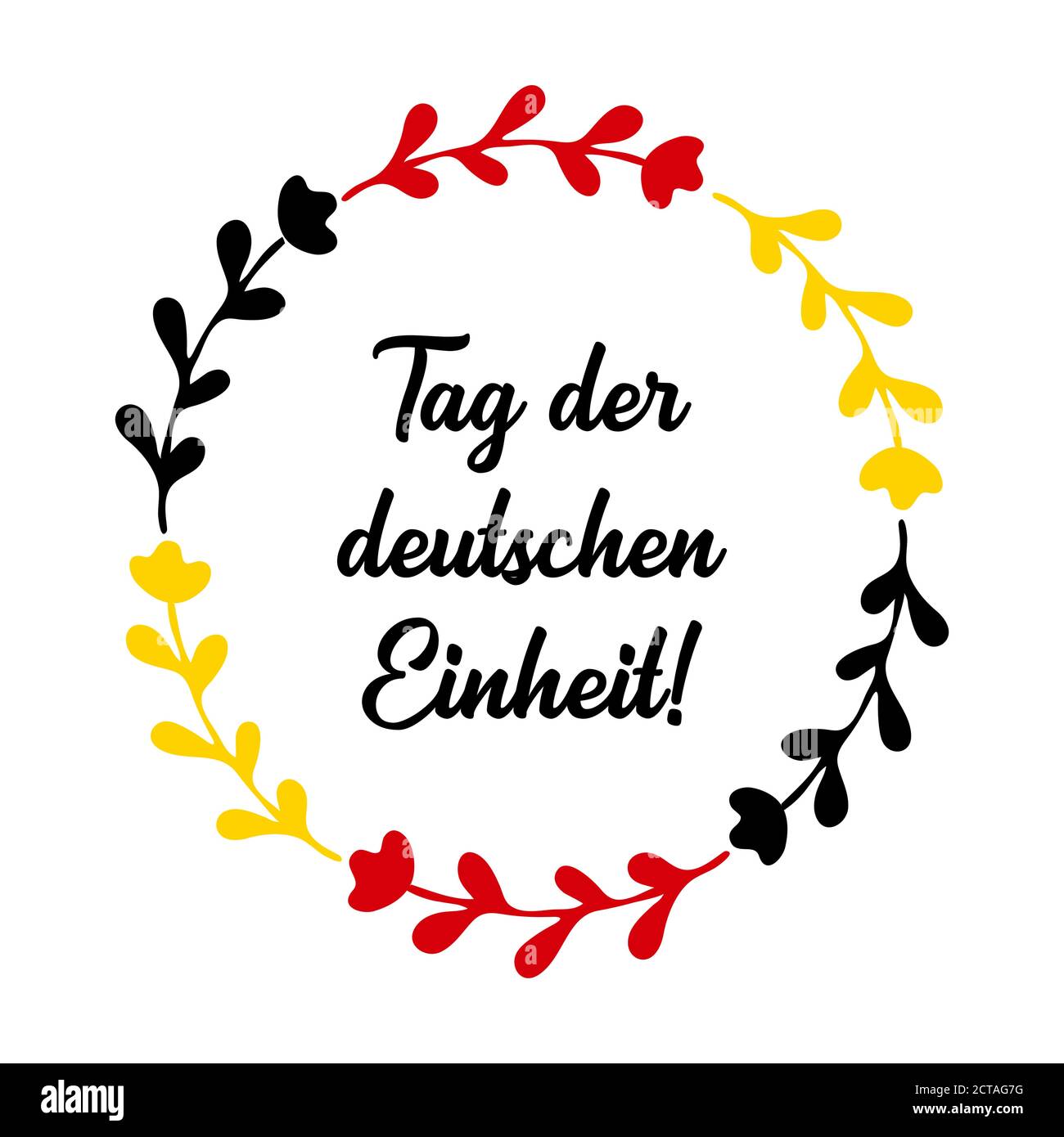 Beer Mug Dessine A La Main Avec Prost Auf Die Deutsche Einheit Citation En Allemand Traduit Cheers Pour La Journee De L Unite Allemande 3 Octobre Lettrage Image Vectorielle Stock Alamy