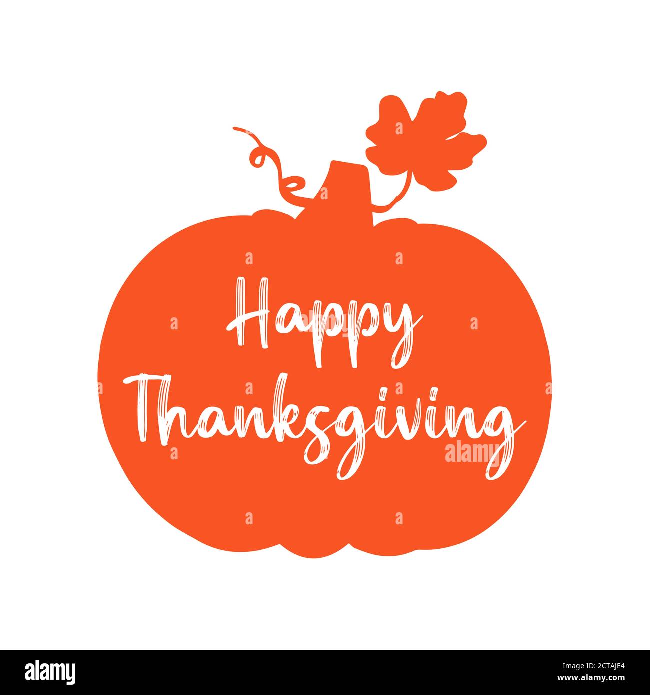 Citation De Happy Thanksgiving Dessinee A La Main Avec Citrouille Comme Silhouette Pour Carte Postale Prospectus Affiche Banniere Logo Affiche Superieure Image Vectorielle Stock Alamy