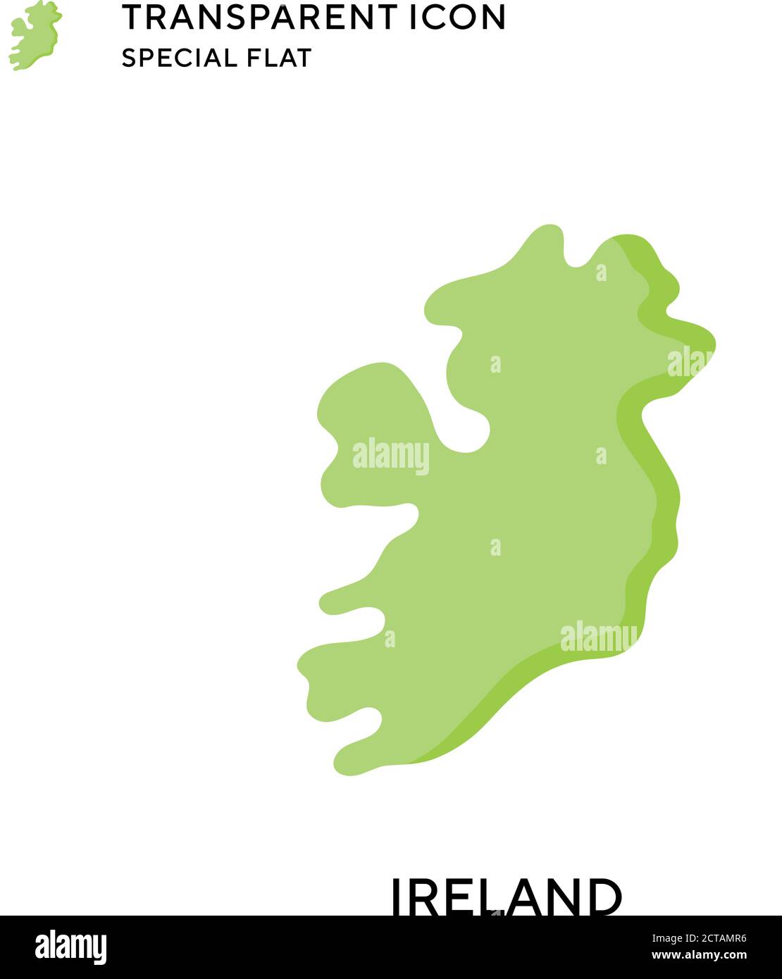 Icône vecteur Irlande. Illustration de style plat. Vecteur EPS 10. Illustration de Vecteur