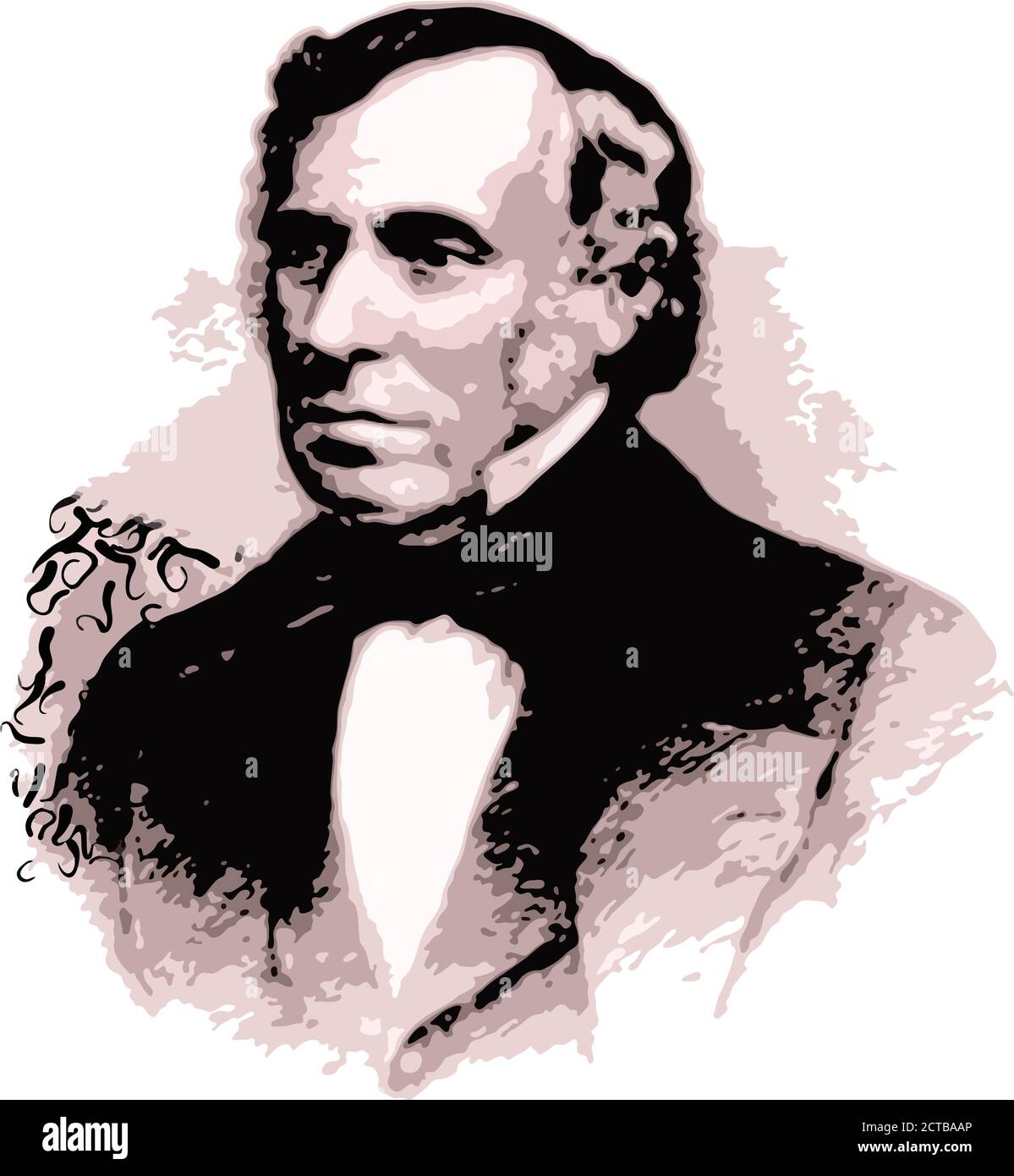 Portrait vectoriel du président Zachary Taylor. Zachary Taylor (1784 – 1850) a été le 12e président des États-Unis, en fonction de mars 1849 jusqu'à h Illustration de Vecteur Portrait vectoriel du président Zachary Taylor. Zachary Taylor (1784 – 1850) a été le 12e président des États-Unis, en fonction de mars 1849 jusqu'à h Illustration de Vecteur