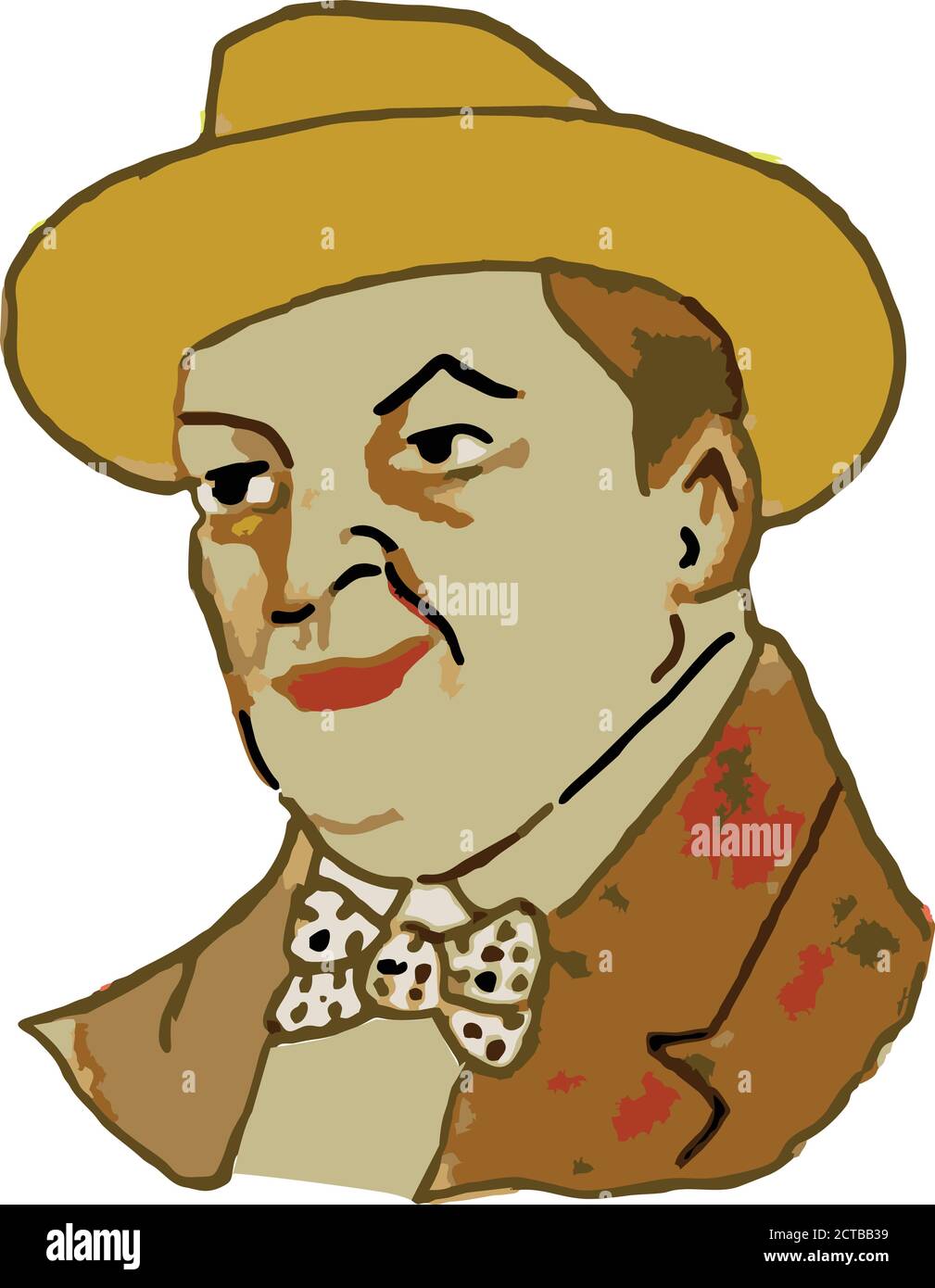 Vecteur de célébrités de la Belle Epoque. France Eugène Silvain (1851 - 1930) est un acteur de scène français, retraité de la Comédie française, sociéta Illustration de Vecteur