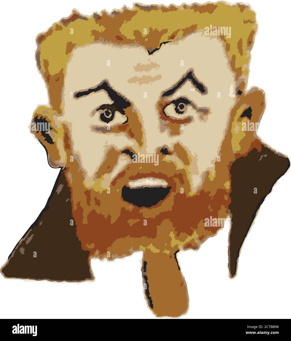 Vecteur de célébrités de la Belle Epoque. France Jean Jaures (1859 – 1914) était un leader socialiste français. Au départ républicain modéré, il était lat Illustration de Vecteur