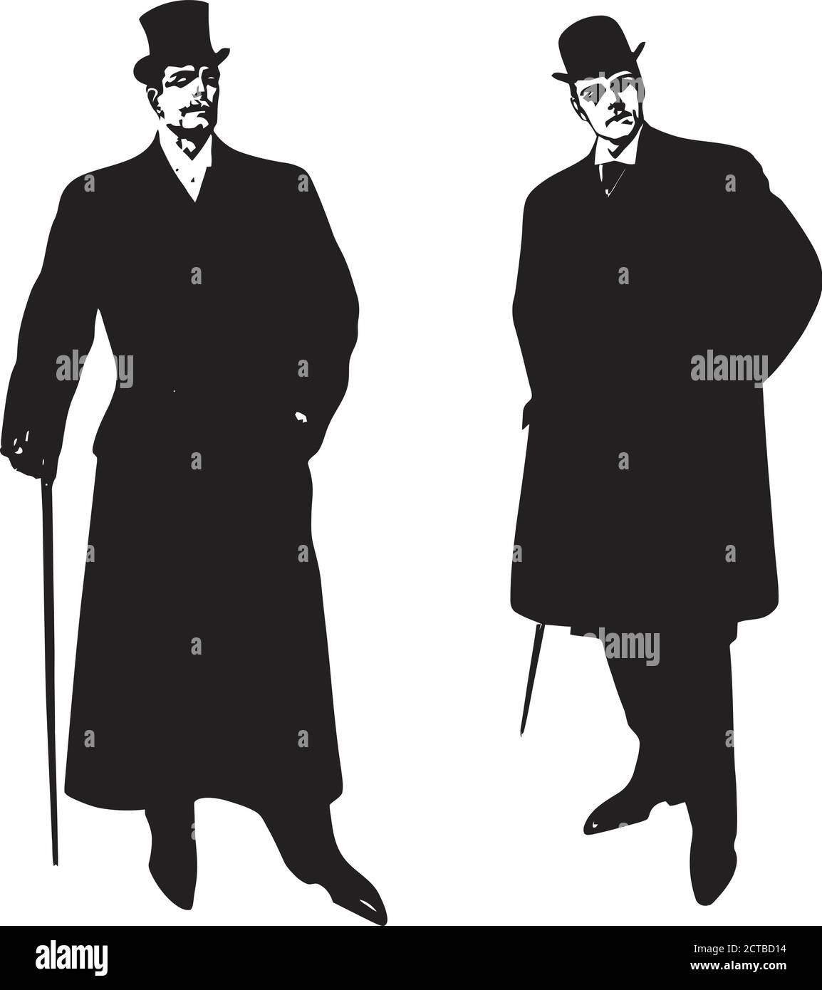 Vecteur de la mode rétro pour homme. 1900 Illustration de Vecteur