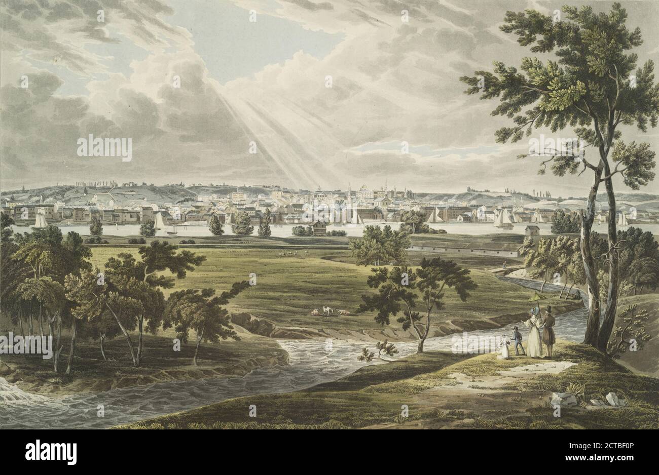 Albany. De Greenbush., photo, Prints, 1834, Hill, J. W. (John William) (1812-1879 Banque D'Images