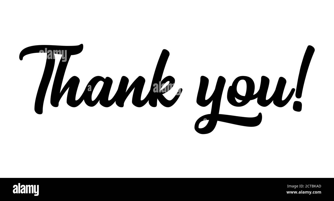 Citation De Remerciement Esquissee A La Main Lettrage Pour Banniere Prospectus Poster Publicite Web Invitation Carte Illustration Vectorielle Image Vectorielle Stock Alamy