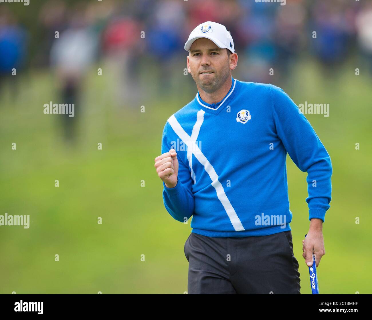 Rory McIlroy et Sergio Garcia The Ryder Cup 2014 Gleneagles, Perthshire. Crédit photo : Mark pain / Alamy Banque D'Images