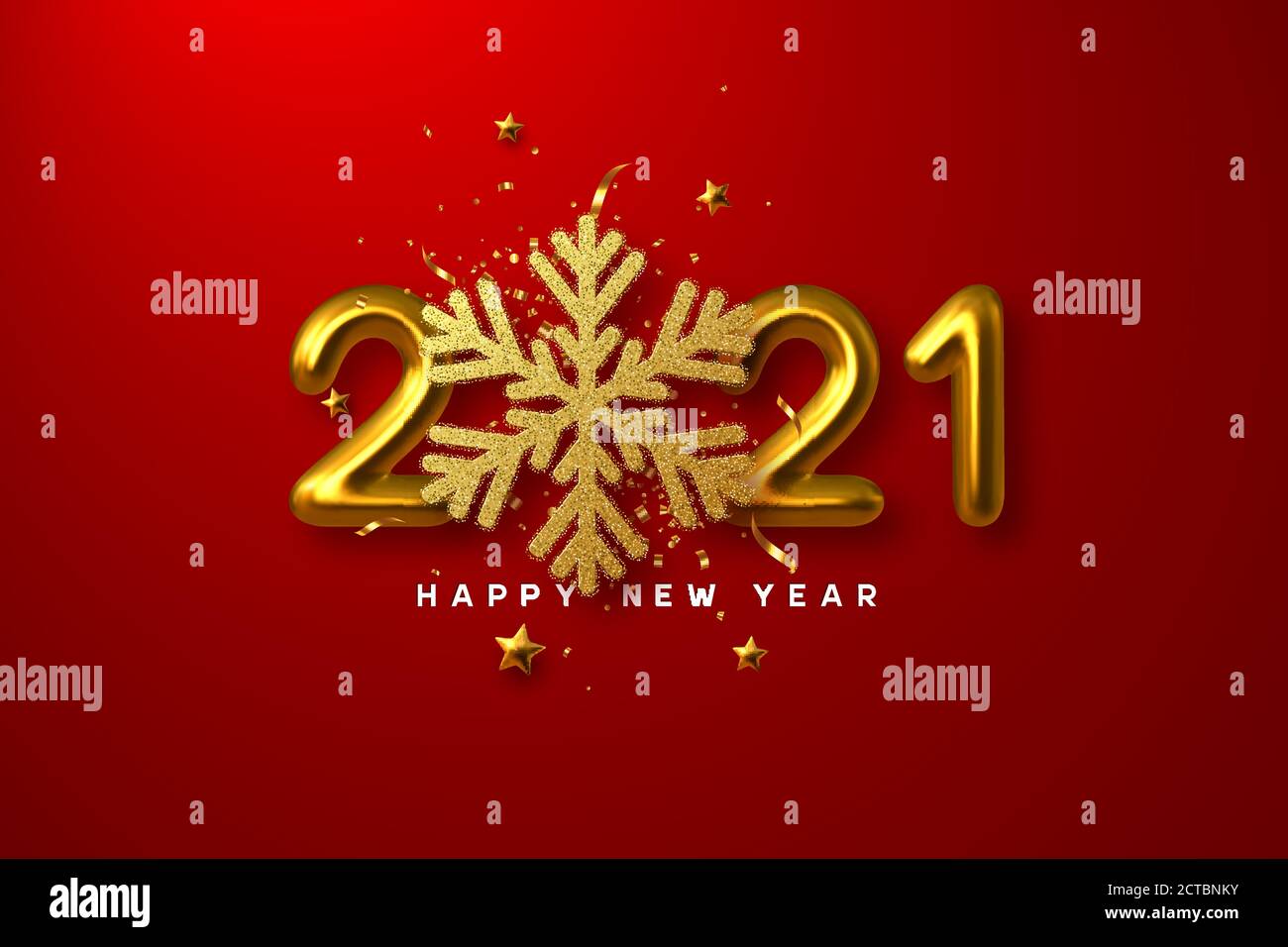 2021 signe de bonne année. Illustration de Vecteur