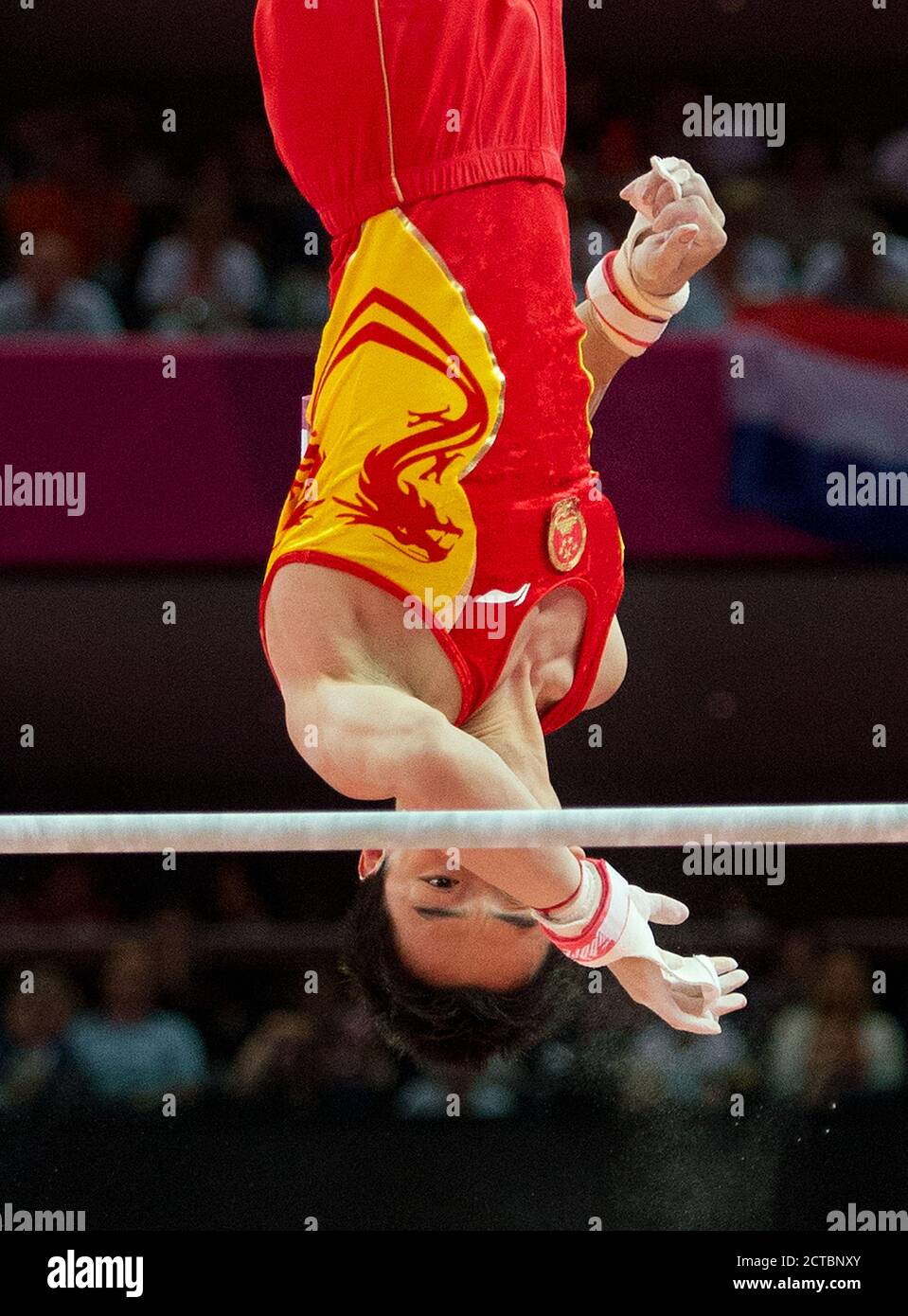 MENS HORIZONTAL BAR FINAL LONDRES 2012 OLYMPICS NORTH GREENWICH ARENA Copyright image : Mark pain / Alamy Banque D'Images