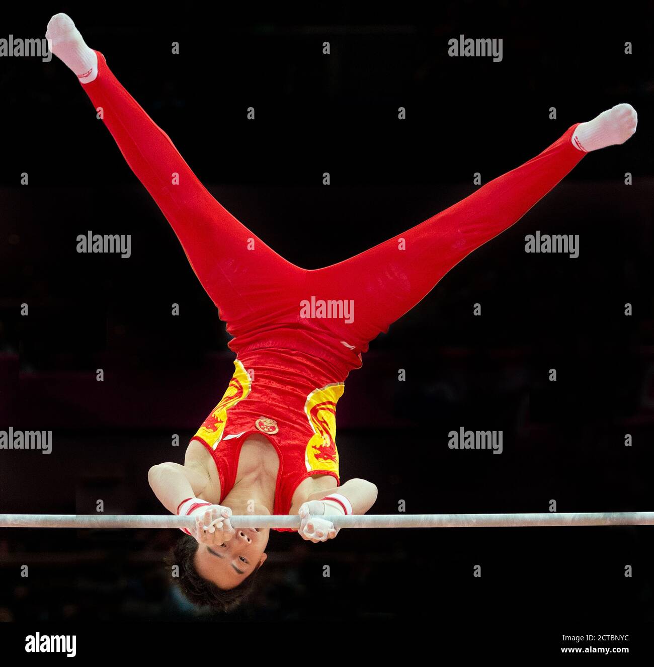 MENS HORIZONTAL BAR FINAL LONDRES 2012 OLYMPICS NORTH GREENWICH ARENA Copyright image : Mark pain / Alamy Banque D'Images