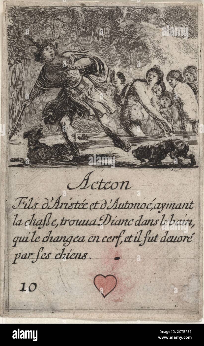 Acteon, photos, tirages, 1601 - 1700, Della Bella, Stefano, 1610-1664 Banque D'Images