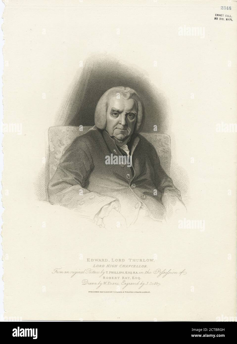Edward, Lord Thurlow, Lord High Chancellor., STILL image, Prints, 1809, Godby, James Banque D'Images