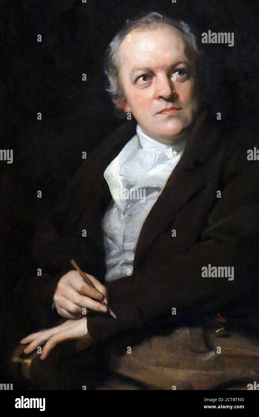 Portrait du poète William Blake Banque D'Images
