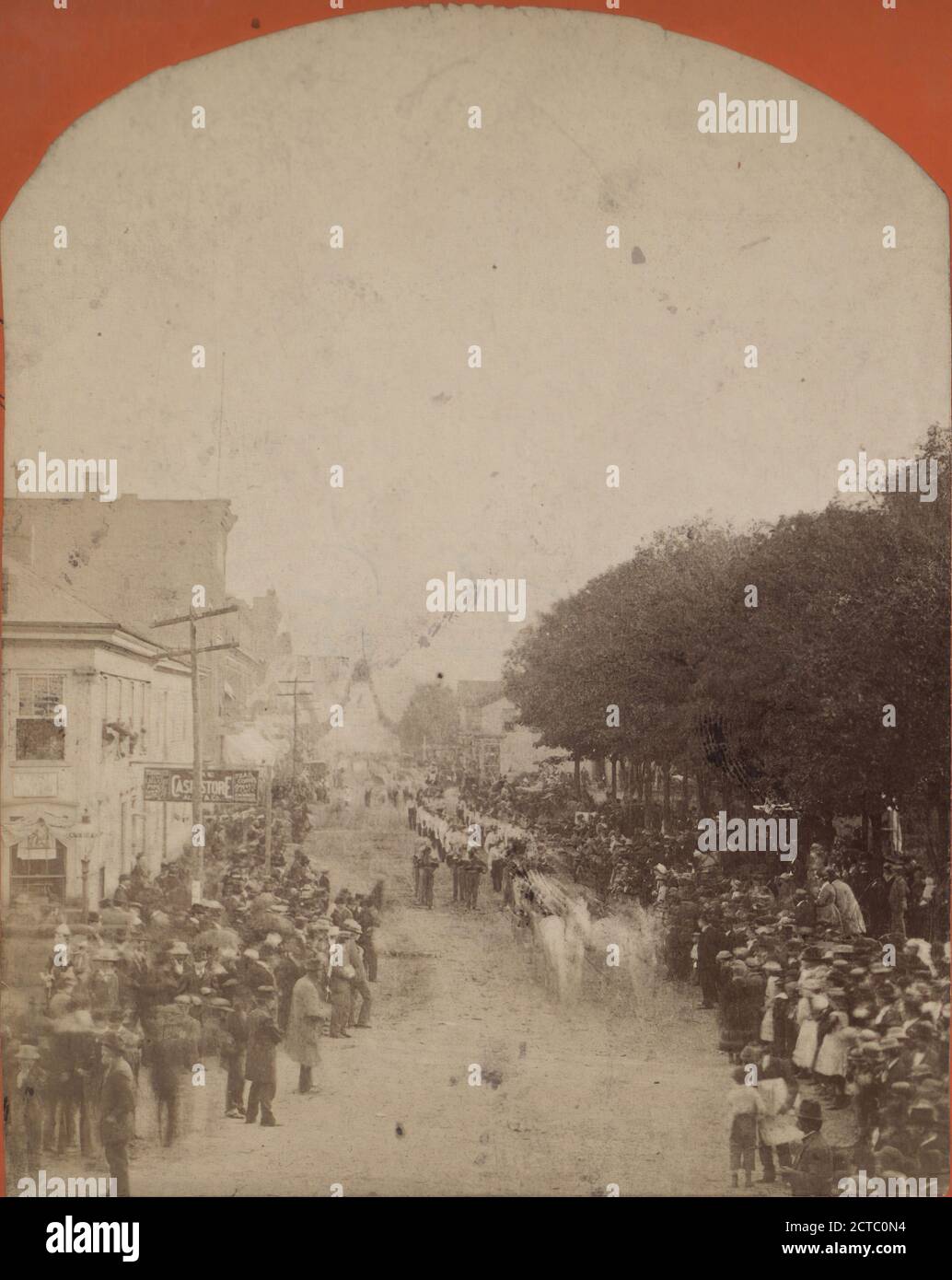 Septième parade annuelle, Service des incendies de Hornellsville. Canisteo St., en mars, New York (État), Hornellsville (N.Y Banque D'Images