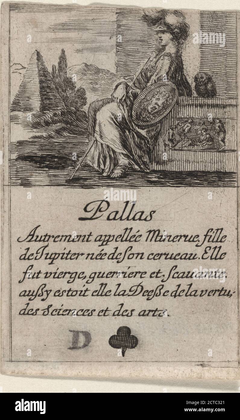 Pallas, photos, tirages, 1601 - 1700, Della Bella, Stefano, 1610-1664 Banque D'Images