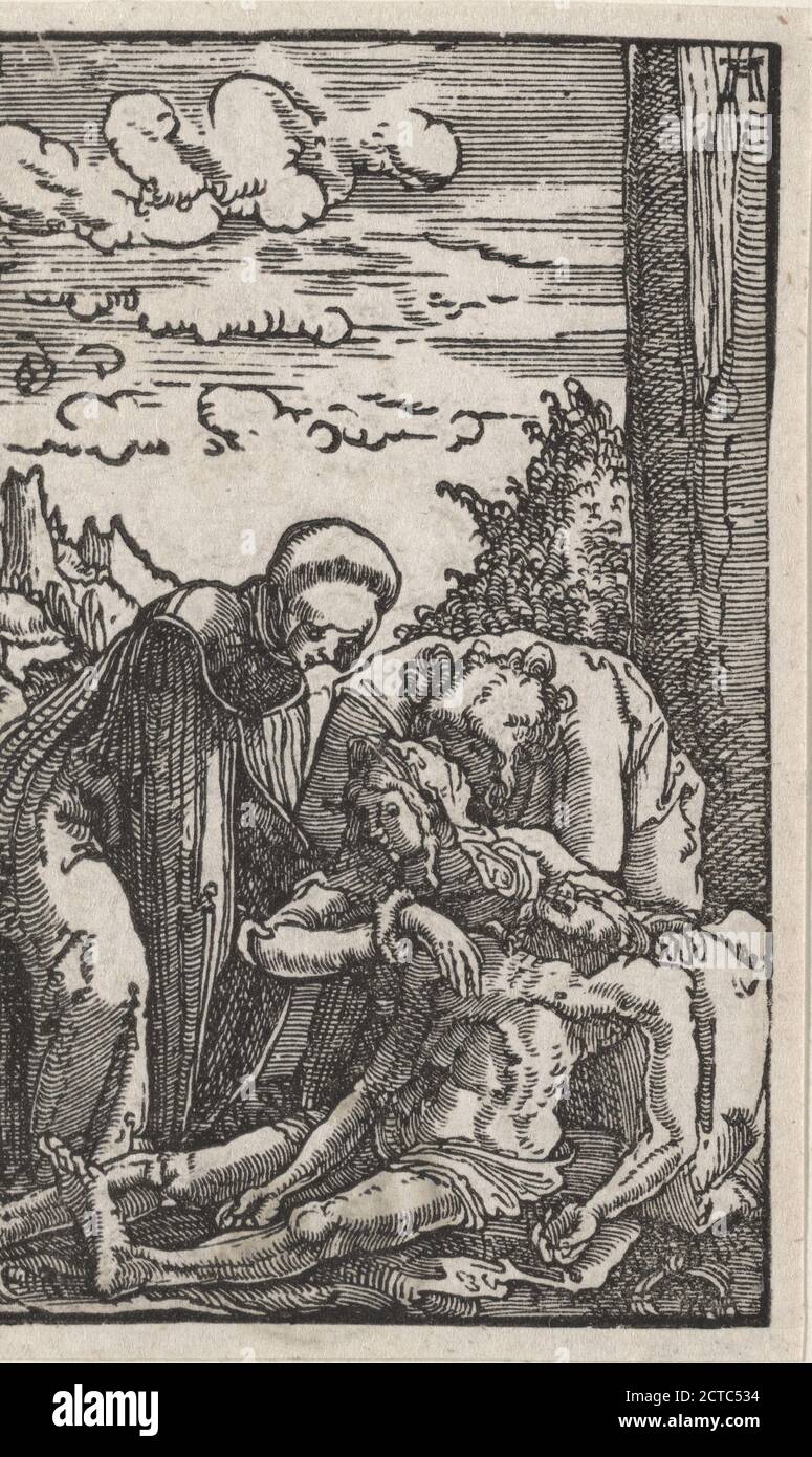 Entombment, image fixe, Prints, 1515, Altdorfer, Albrecht, environ 1480-1538 Banque D'Images