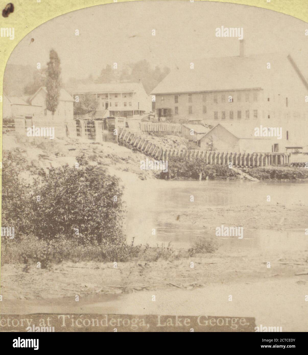 Usine de Ticonderoga, Lake George., New York (État), Ticonderoga (N.Y Banque D'Images