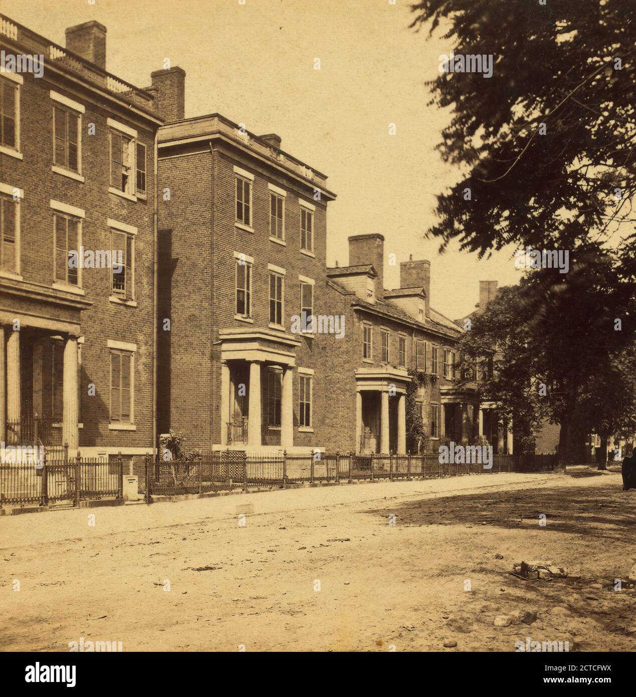 Résidence du général Robert E. Lee, Franklin St., Richmond, Virginie, E. & H.T. Anthony (firme), Brady, Mathew B. (1823 (ca.)-1896), 1861, États-Unis Banque D'Images