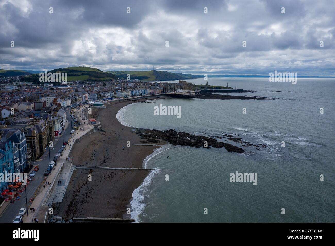 Aberystwyth, Ceredigion, pays de Galles de l'Ouest, Royaume-Uni, destination touristique populaire Banque D'Images