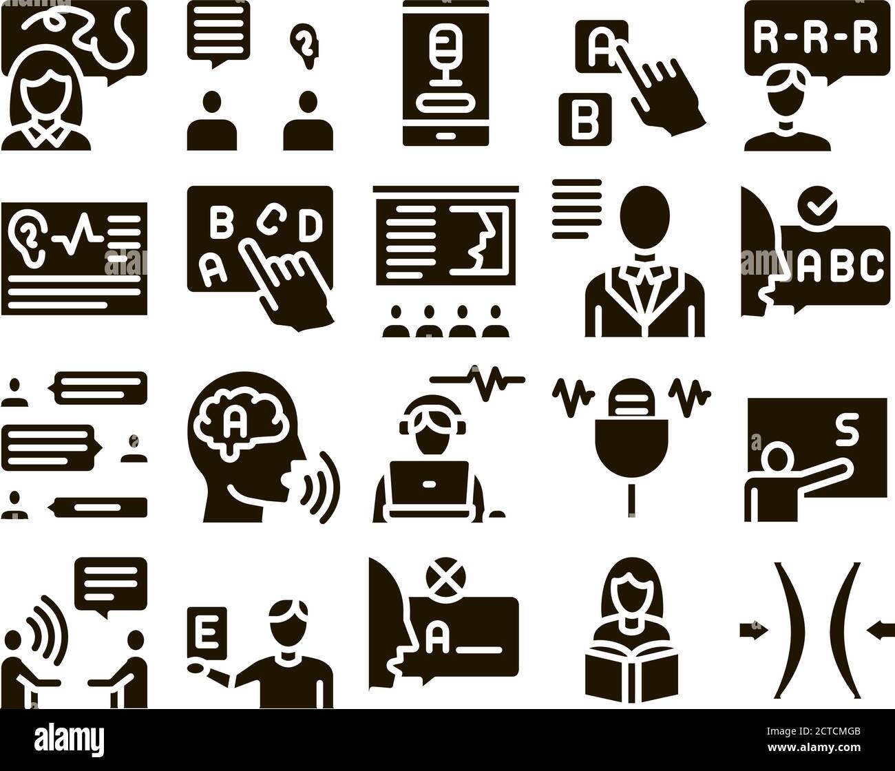 pictogrammes-parler-banque-d-images-vectorielles-page-2-alamy