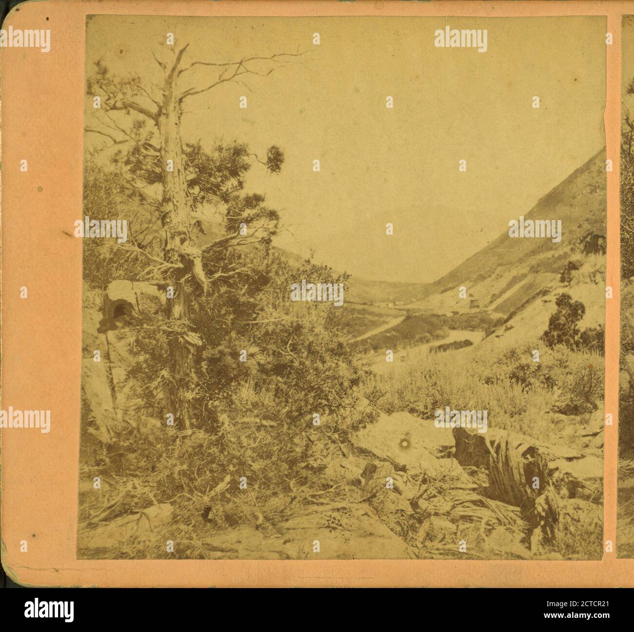 À l'est de Devil's Gate., Jackson, William Henry (1843-1942), Union Pacific Railroad Company, Utah Banque D'Images